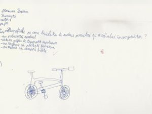 Desen bicicleta Scoala BateSaua