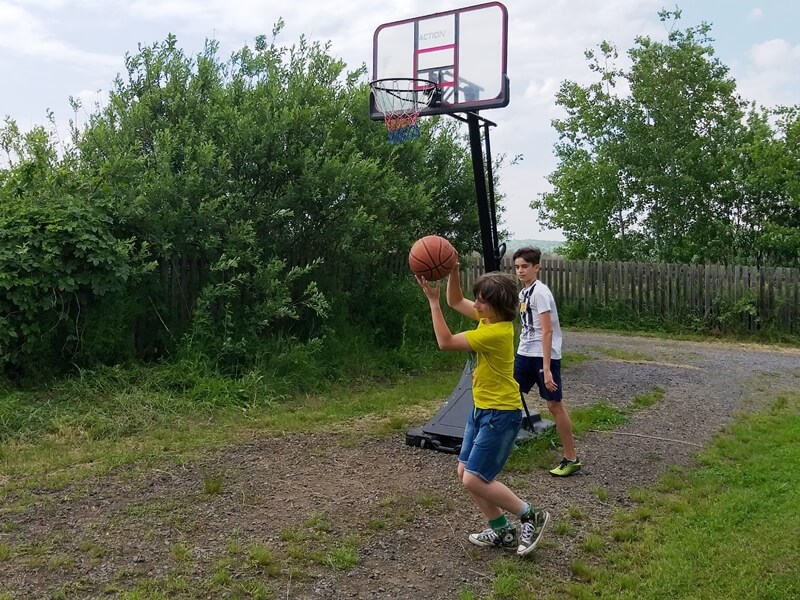 baschet la ferma in camping